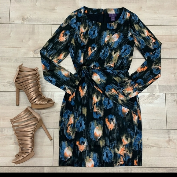 NYJD GEMMA Melting IKAT Print Dress - Picture 4 of 7